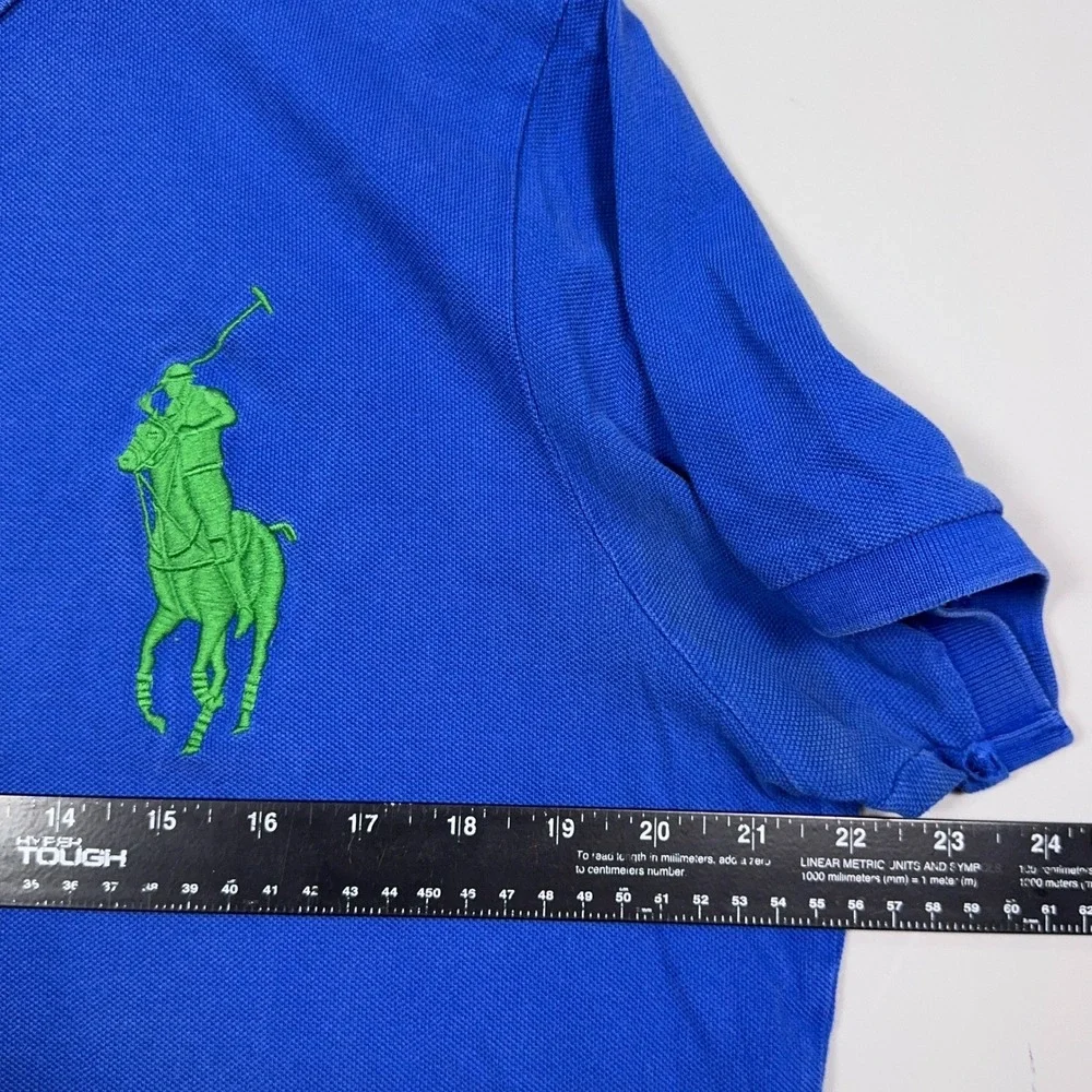 Polo Ralph Lauren Big Pony Polo Shirt Kids Size Large Blue Preppy